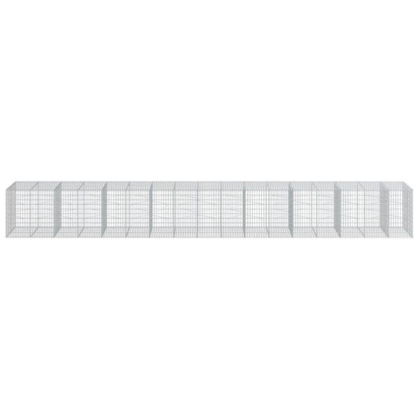 Gabione mit Deckel 850x100x100 cm Verzinktes Eisen