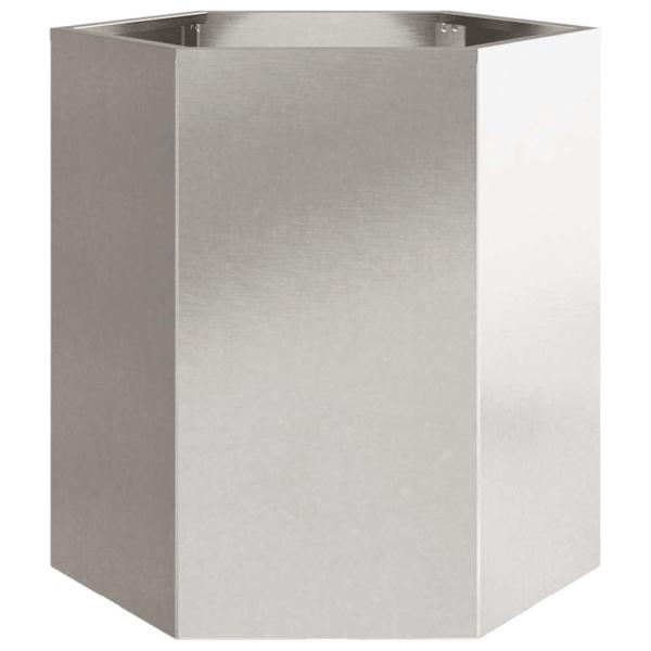 Pflanzkübel Sechseckig 46x40x45 Edelstahl