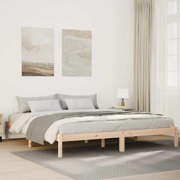 ARDEBO.de - Massivholzbett Extra Lang ohne Matratze 200x210 cm Kiefernholz