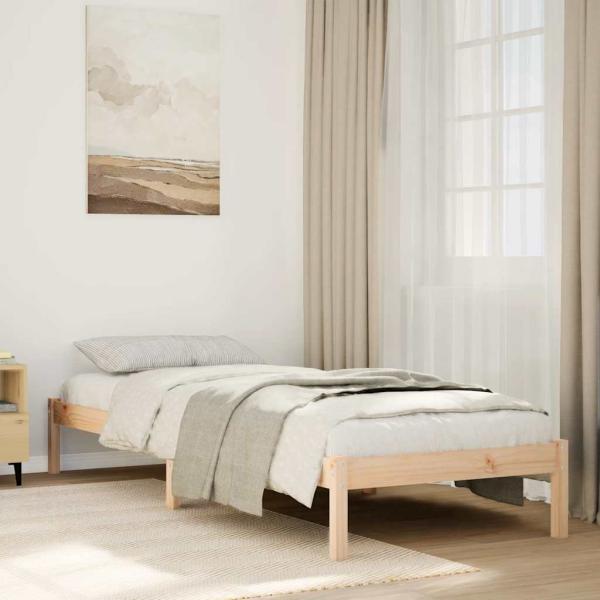 ARDEBO.de - Massivholzbett Extra Lang ohne Matratze 100x210 cm Kiefernholz