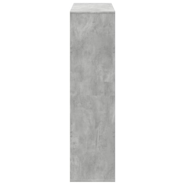 Raumteiler Betongrau 100x33x125,5 cm Holzwerkstoff