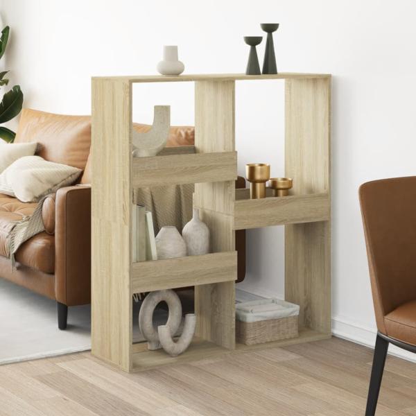 ARDEBO.de - Raumteiler Sonoma-Eiche 100x33x115 cm Holzwerkstoff