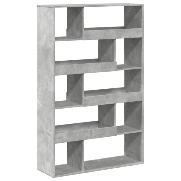 B?cherregal Betongrau 100x33x156,5 cm Holzwerkstoff