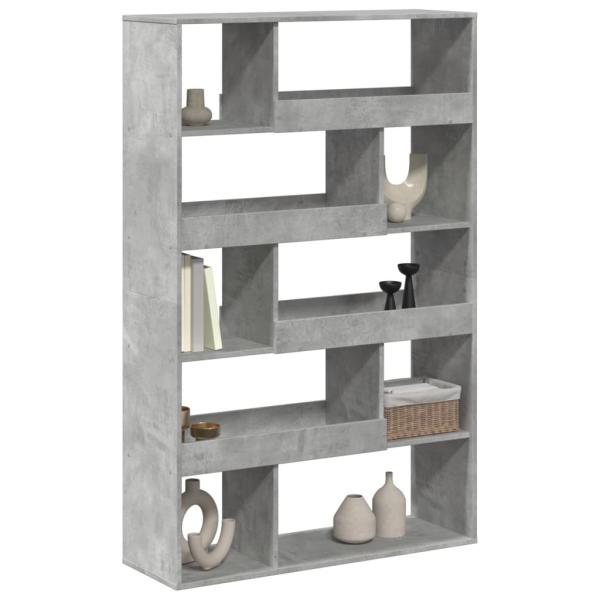 B?cherregal Betongrau 100x33x156,5 cm Holzwerkstoff