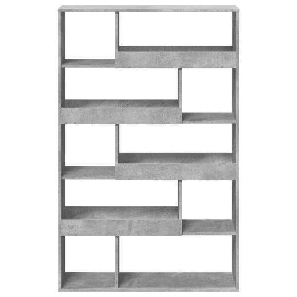 B?cherregal Betongrau 100x33x156,5 cm Holzwerkstoff