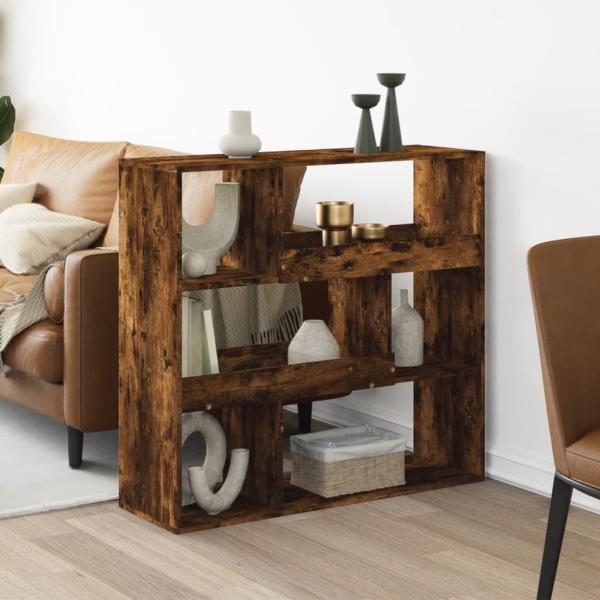 ARDEBO.de - Raumteiler Räuchereiche 100x33x94,5 cm Holzwerkstoff