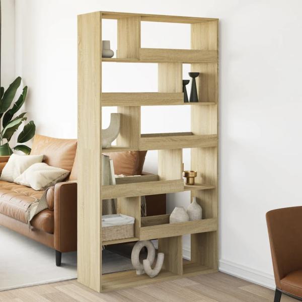 ARDEBO.de - Raumteiler Sonoma-Eiche 100x33x187,5 cm Holzwerkstoff