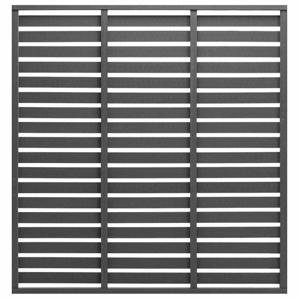 ARDEBO.de - Zaunelement WPC 180x180 cm Grau