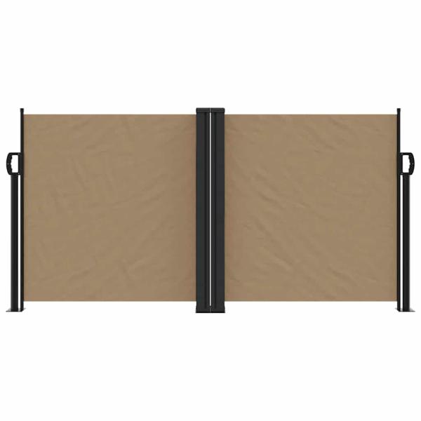 Seitenmarkise Ausziehbar Taupe 120x1200 cm