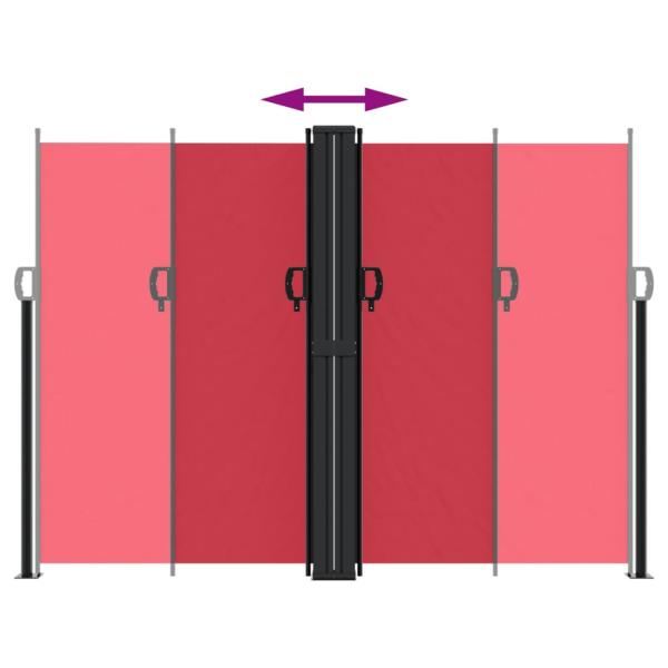 Seitenmarkise Ausziehbar Rot 180x1200 cm