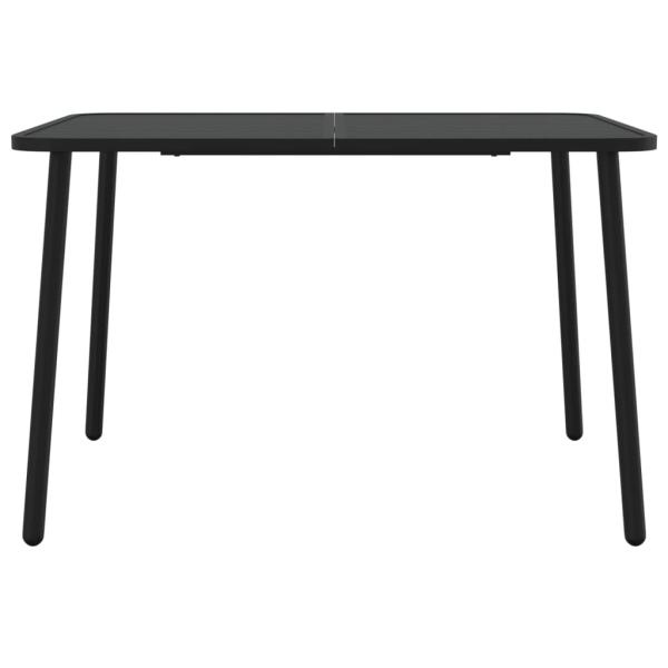 Gartentisch Anthrazit 110x80x71 cm Stahl