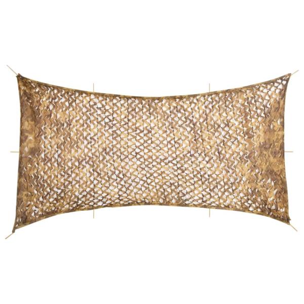 ARDEBO.de - Tarnnetz mit Aufbewahrungstasche 708x423 cm Sandfarbe