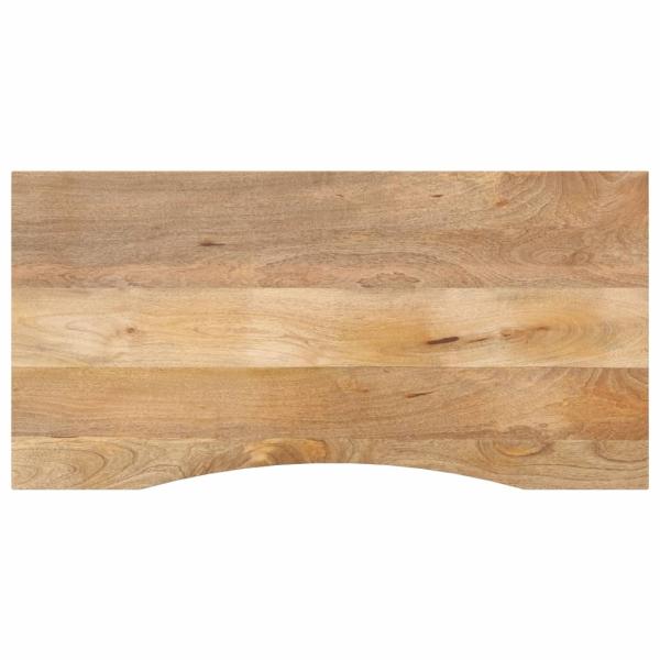 ARDEBO.de - Schreibtischplatte mit Aussparung 110x50x2,5cm Massivholz Mango