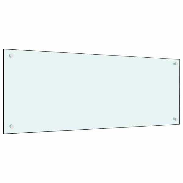 ARDEBO.de - Küchenrückwand Milchweiß 100x40 cm Hartglas