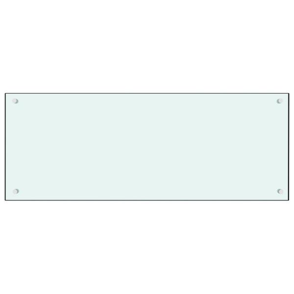 Küchenrückwand Milchweiß 100x40 cm Hartglas