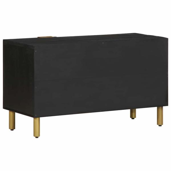 TV-Schrank Schwarz 80x33x46 cm Holzwerkstoff