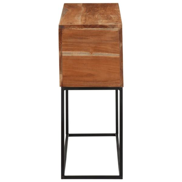 Konsolentisch 110x30x75 cm Massivholz Akazie und Eisen