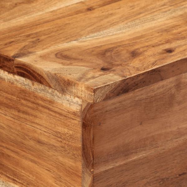 Konsolentisch 110x30x75 cm Massivholz Akazie und Eisen