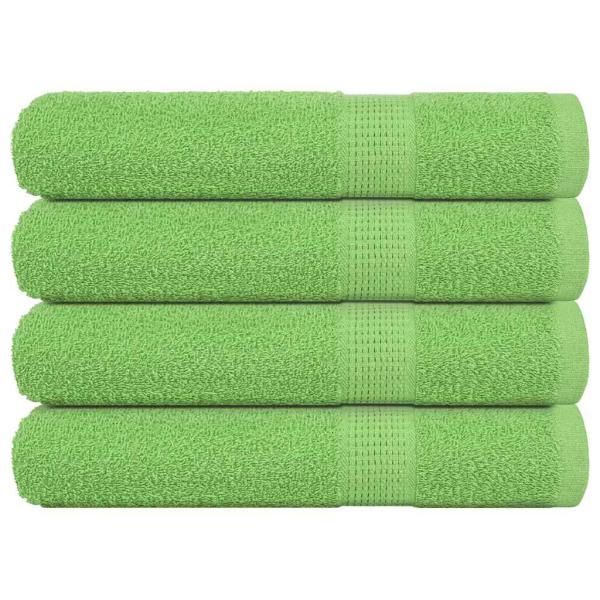 ARDEBO.de - Saunatücher FROGN 4 Stk. Apfelgrün 80x200 cm 360 g/m²