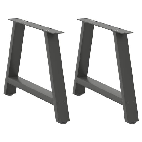ARDEBO.de - Couchtischbeine A-Form 2 Stk. Anthrazit 70x(42-43) cm Stahl