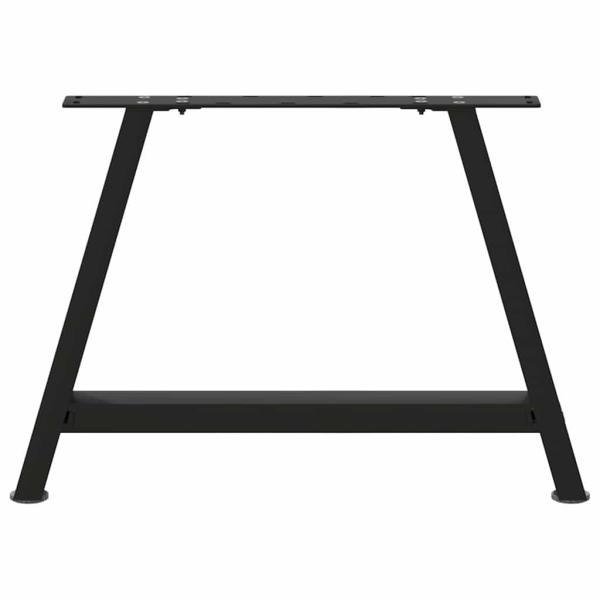Couchtischbeine A-Form 2 Stk. Schwarz 70x(42-43) cm Stahl