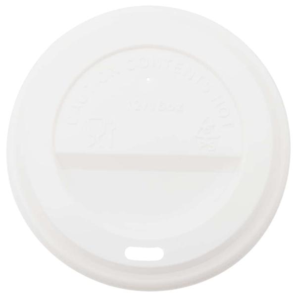 Deckel für Pappbecher Ø90 mm 12oz 16oz 1000Stk. Weiß Kunststoff