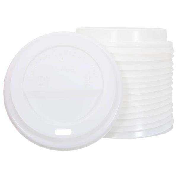 Deckel für Pappbecher Ø90 mm 12oz 16oz 1000Stk. Weiß Kunststoff