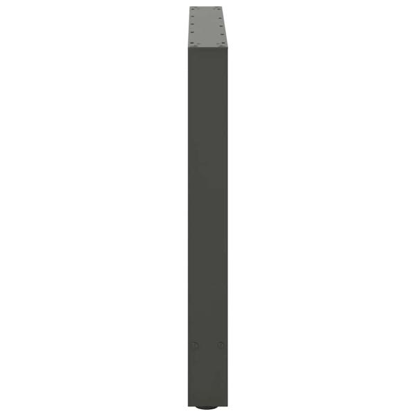 Esstischbeine Anthrazit 2 Stk. 80x(72-73) cm Stahl