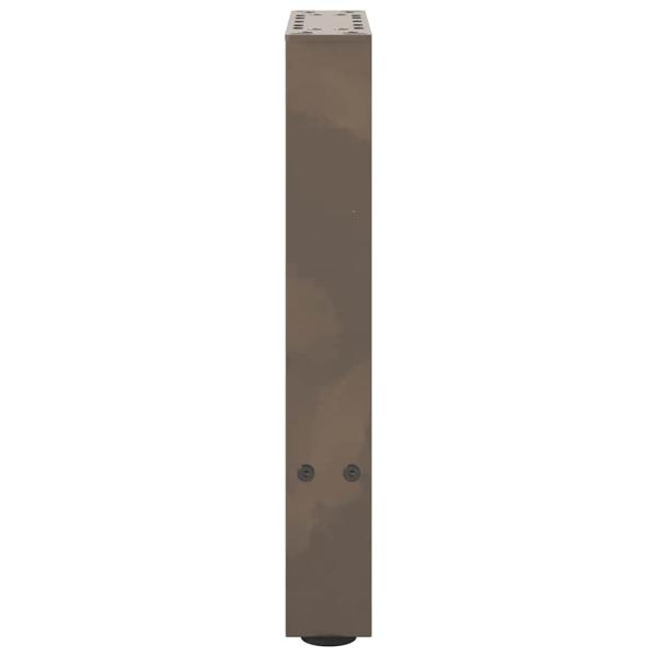 Couchtischbeine Naturstahl 2 Stk. 38x(42-43) cm Stahl