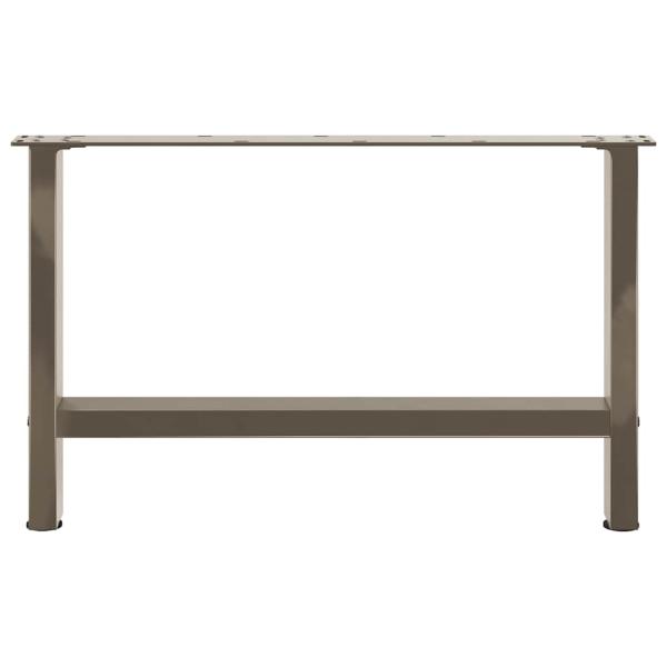 Couchtischbeine Naturstahl 2 Stk. 70x(42-43) cm Stahl