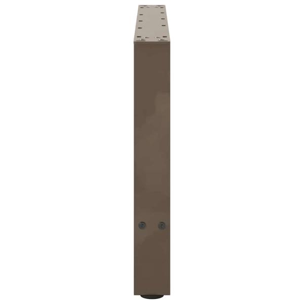 Couchtischbeine Naturstahl 2 Stk. 70x(42-43) cm Stahl