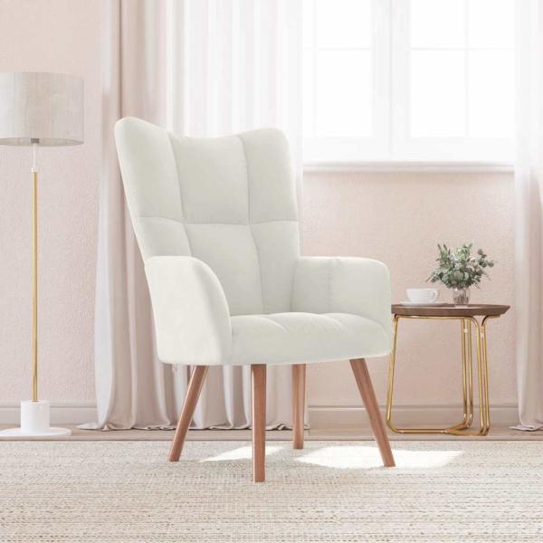 ARDEBO.de - Relaxsessel Cremewei? Samt