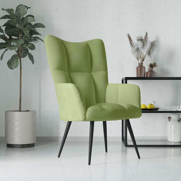 ARDEBO.de - Relaxsessel Hellgr?n Samt