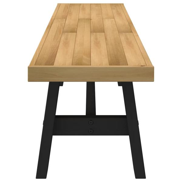 Esszimmerbank NOAIN A-Form-Beine 180x40x45 cm Massivholz Kiefer