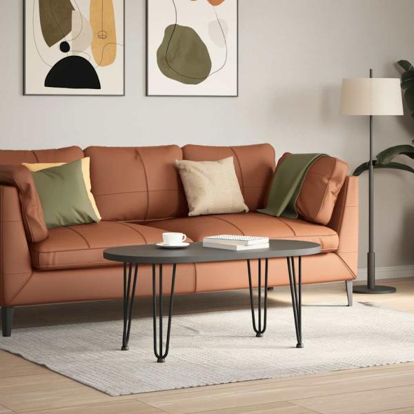 Haarnadelbeine für Couchtisch 4 Stk. Schwarz 42 cm Massivstahl