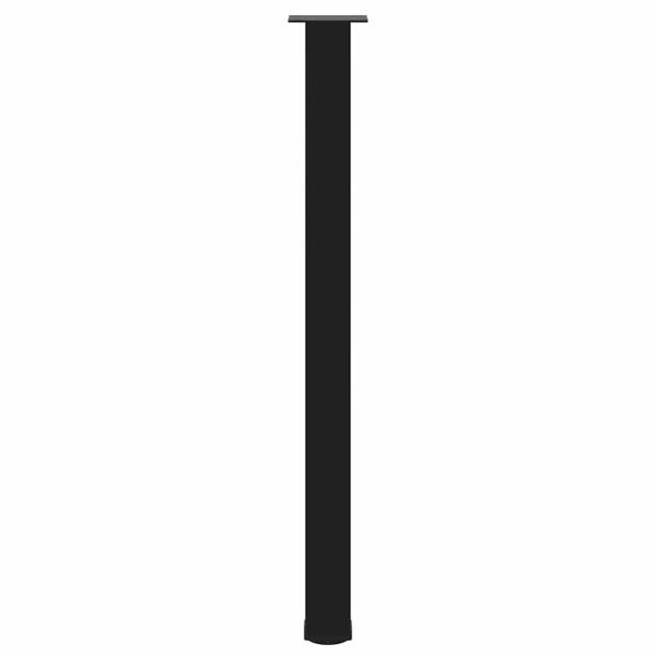 Bartischbeine 4 Stk. Schwarz 110-112 cm Stahl