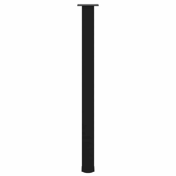 Bartischbeine 4 Stk. Schwarz 110-112 cm Stahl