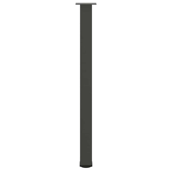Bartischbeine 4 Stk. Anthrazit 110-112 cm Stahl