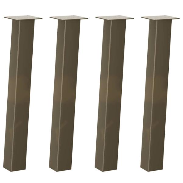 Konsolentischbeine 4 Stk. Naturstahl 72 cm Stahl