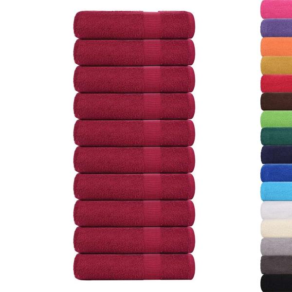 Duschtücher FROGN 10 Stk. Bordeaux 70x140 cm 360 g/qm