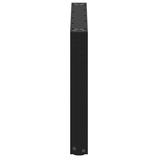 Couchtischbeine U-Form 2 Stk. Schwarz 60x(42-43) cm Stahl
