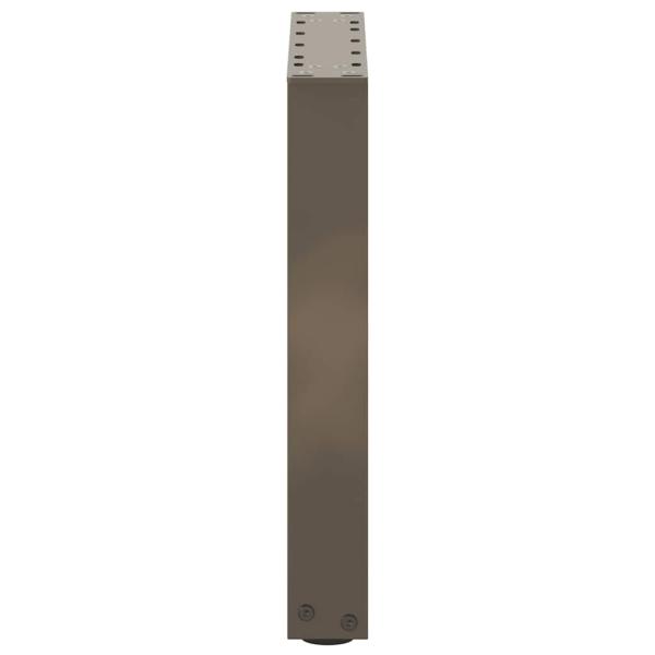 Couchtischbeine U-Form 2 Stk. Naturstahl 38x(42-43) cm Stahl
