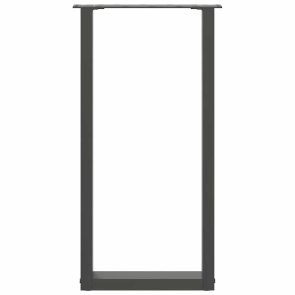 Konsolentischbeine U-Form 2 Stk. Anthrazit 38x(72-73) cm Stahl