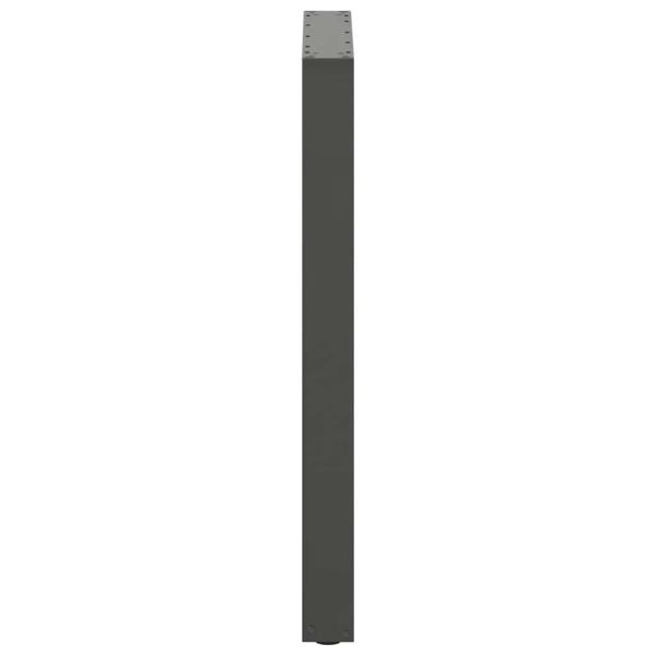 Bartischbeine U-Form 2 Stk. Anthrazit 60x(90-91) cm Stahl