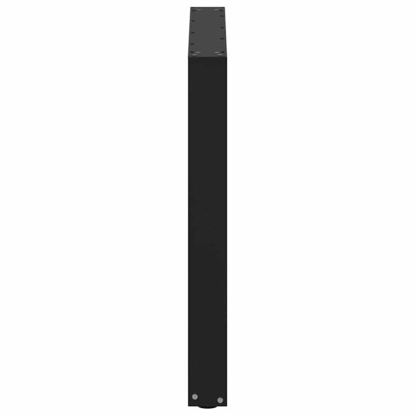 Esstischbeine U-Form 2 Stk. Schwarz 80x(72-73) cm Stahl