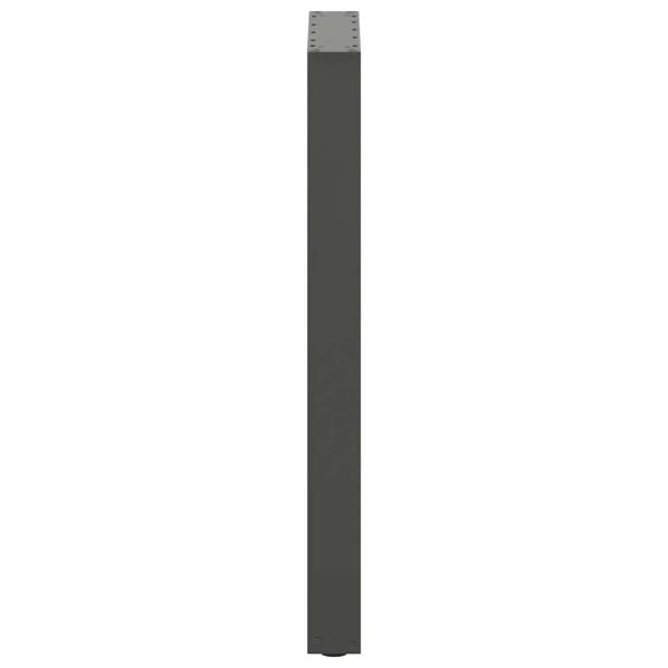 Bartischbeine U-Form 2 Stk. Anthrazit 40x(90-91) cm Stahl