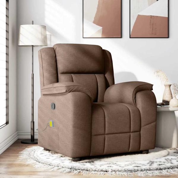 ARDEBO.de - Massagesessel Braun Stoff