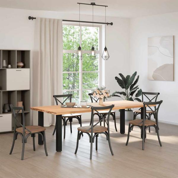 Konsolentischbeine 4 Stk. Schwarz 72-74 cm Stahl