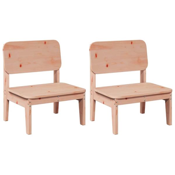 Gartenst?hle 2 Stk. 60x52,5x72 cm Massivholz Douglasie