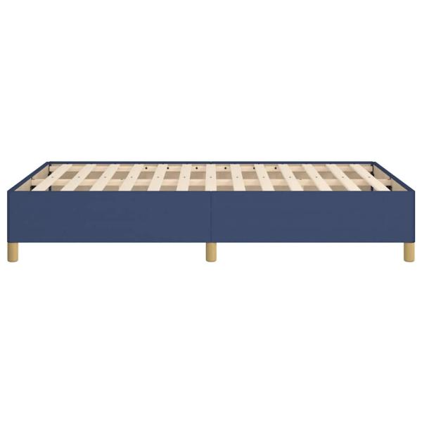 Bettgestell ohne Matratze Blau 120x190 cm Stoff